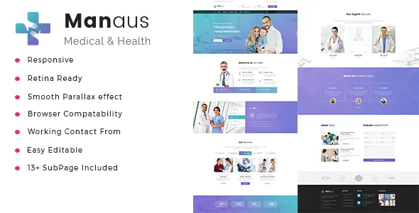 Manaus - Health And Medical HTML Template