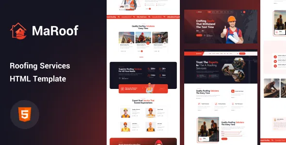 Maroof - Roofing Services HTML Template