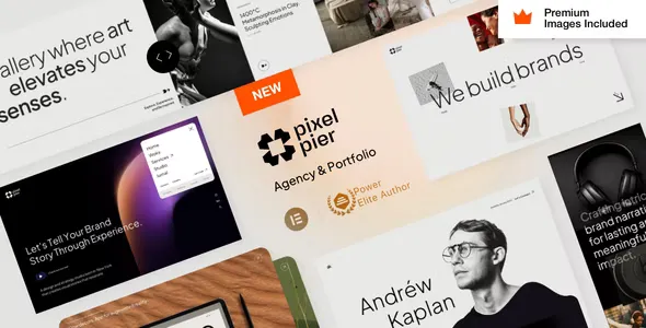 Pixelpiernyc - Portfolio Creative Agency Freelancer WordPress Theme