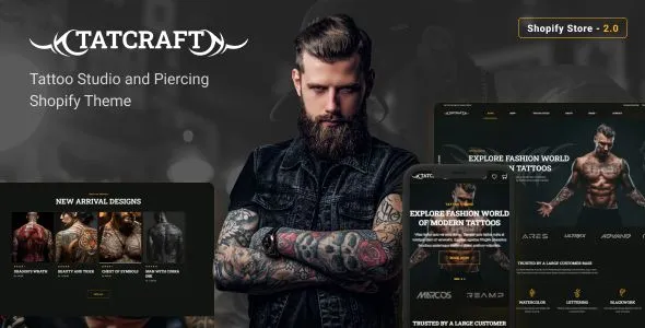 Tatcraft - Tattoo Shop Shopify Theme