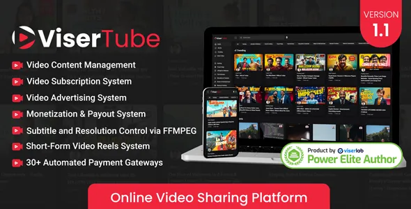 ViserTube - Online Video Sharing Platform