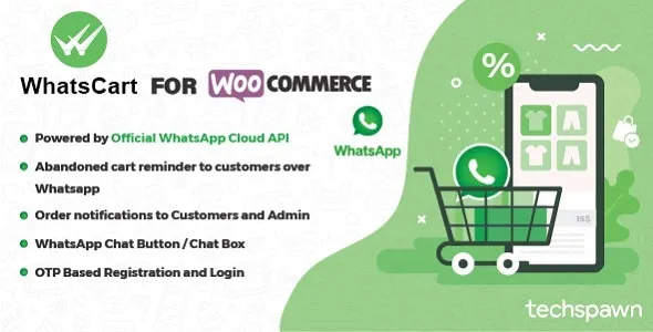 WhatsCart - Whatsapp Abandoned Cart Recovery, Order Notifications, Chat Box, OTP for WooCommerce