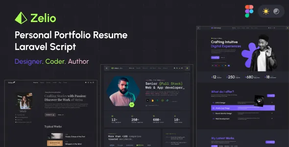 Zelio - Personal Portfolio Resume Laravel Script