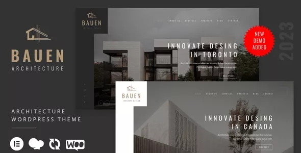 BAUEN - Architecture & Interior Elementor WordPress Theme