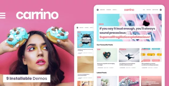 Carrino - An Exciting Gutenberg Blog Theme