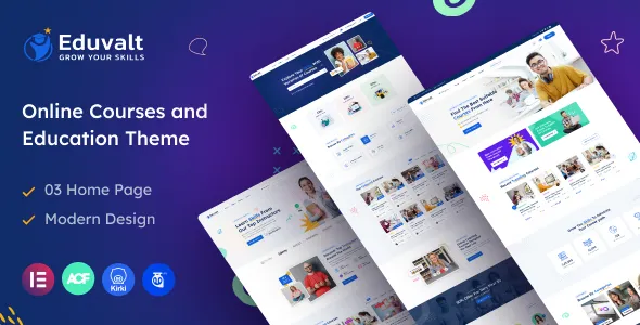 Eduvalt - Online Courses & Education WordPress Theme + RTL