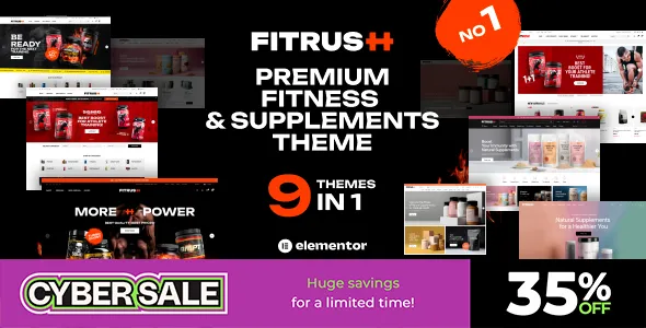 Fitrush - Fitness and Health Supplements WordPress Theme