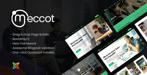 Meccot - Dynamic Coworking Space Joomla Templates