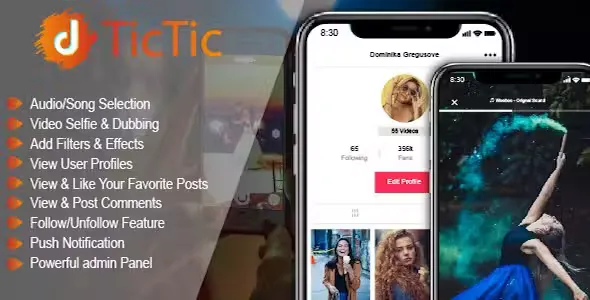 TicTic - iOS Media App for Creating and Sharing Short Videos