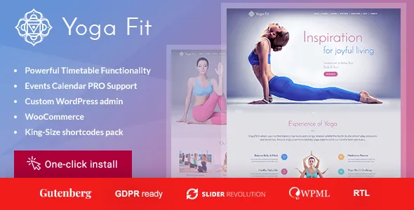 Yoga Fit - Sports & Fitness WordPress Theme