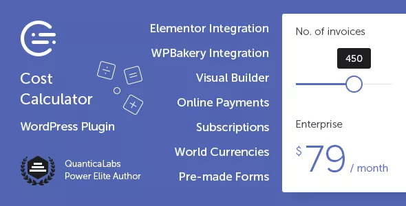 Cost Calculator for WordPress