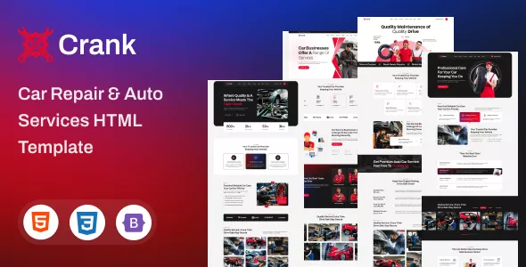 Crank - Car Repair & Auto Services HTML5 Template