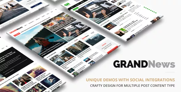 Grand News - Magazine Newspaper WordPress Theme