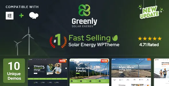 Greenly - Ecology & Solar Energy WordPress Theme