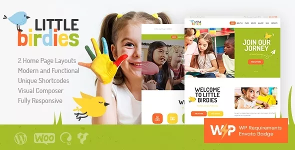 Little Birdies - Children Kindergarten WordPress Theme