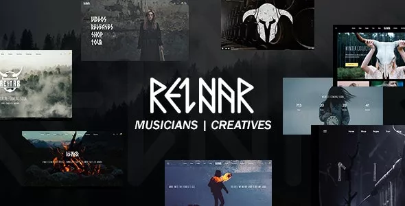 Reinar - A Nordic Inspired Music and Creative WordPress Theme