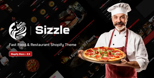 Sizzle - Fast Food & Restaurant Shopify Theme