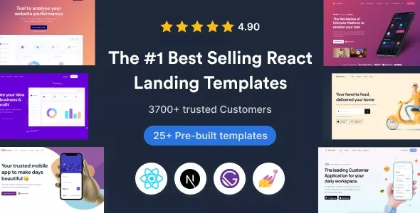 SuperProps - React Landing Page Templates with Next JS & Gatsby JS