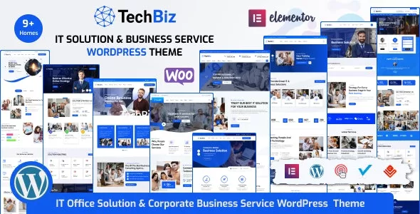 Techbiz - IT Solution & Business Consulting Service WordPress Theme