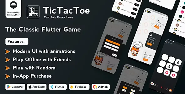 Tic Tac Toe - The Classic Flutter Tic Tac Toe Game