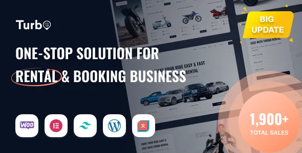 Turbo - WooCommerce Rental & Booking Theme