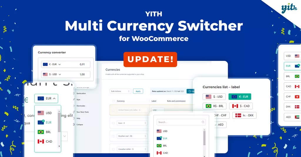 YITH Multi Currency Switcher for WooCommerce v1.15.0