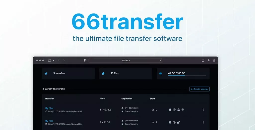 66transfer - Easy File Transfer Tool