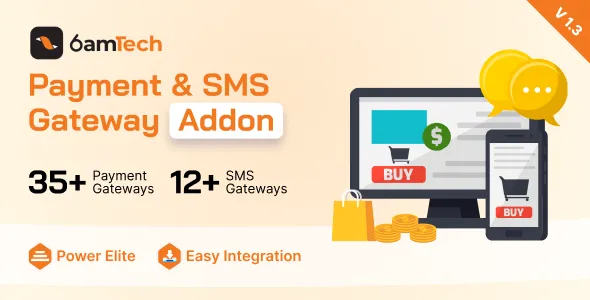 6amTech Payment & SMS Gateway Addon