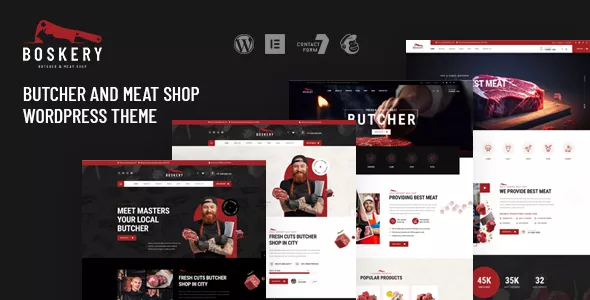 Boskery - Butcher & Meat Shop WordPress Theme