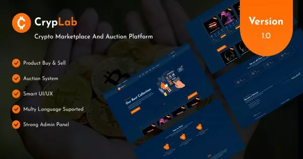 CrypLab - Crypto Marketplace And Auction Platform