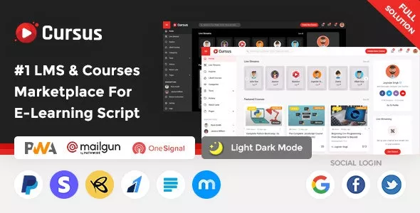 Cursus - LMS & Online Courses Marketplace Script Full Solution