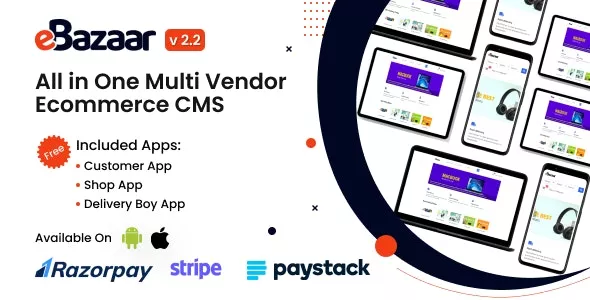 eBazaar - All In One Multi Vendor Ecommerce CMS