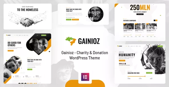 Gainioz - Charity & Donation WordPress Theme