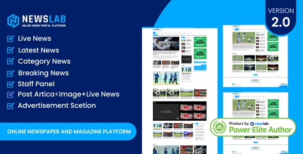 NewsLab - Online Newspaper And Magazine Platform