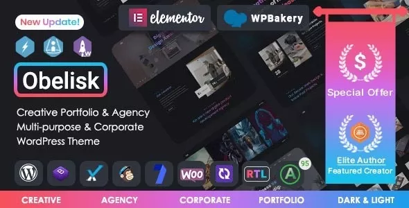 Obelisk - Agency Portfolio & Creative WordPress Theme