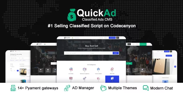 Quickad Classified - Classified Ads CMS PHP Script