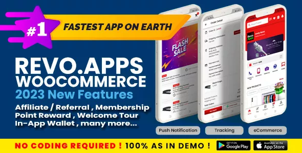 Revo Apps Woocommerce - Flutter E-Commerce Full App Android iOS