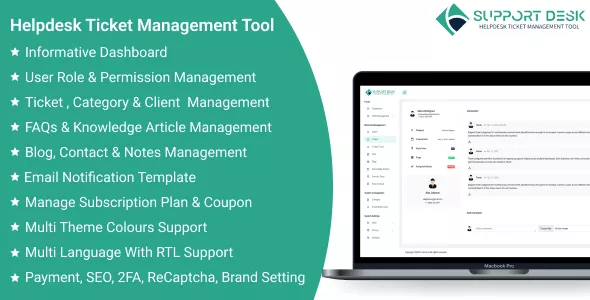 Support Desk SaaS - Helpdesk Ticket Management Tool