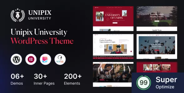 Unipix - University Education WordPress Theme + RTL