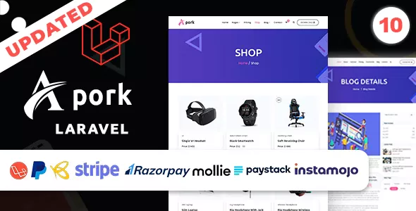 Apork - URL Shortener, vCard Builder & Product Landing Business Management System