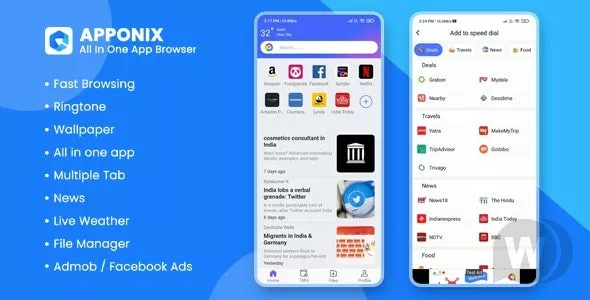 Apponix - All in one App Browser, Wallpaper, File Manager, Ringtone