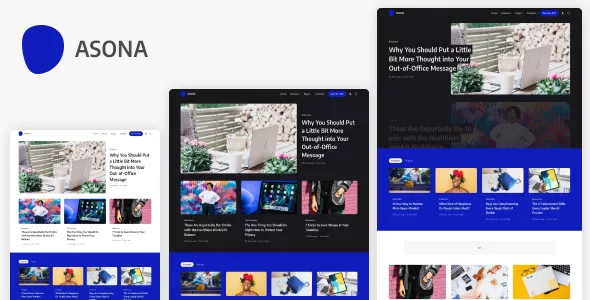 Asona - Creative Minimal Blog and Magazine WordPress Theme