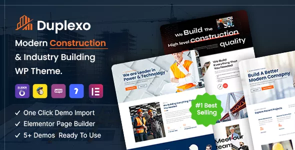 Duplexo - Construction Renovation WordPress Theme