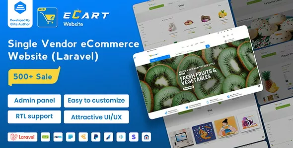 eCart Web - eCommerce Store Website with Laravel