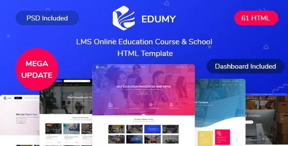 Edumy - LMS Online Education Course & School HTML Template