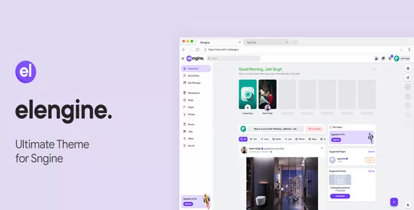 Elengine Theme for Sngine