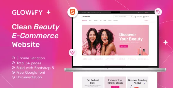 Glowify - Beauty Products eCommerce Template