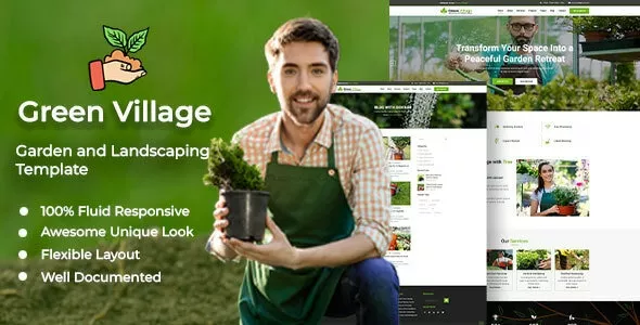 Green Village - Garden and Landscaping Responsive HTML5 Template