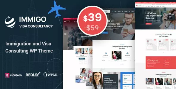Immigo - Immigration and Visa Consulting WordPress Theme