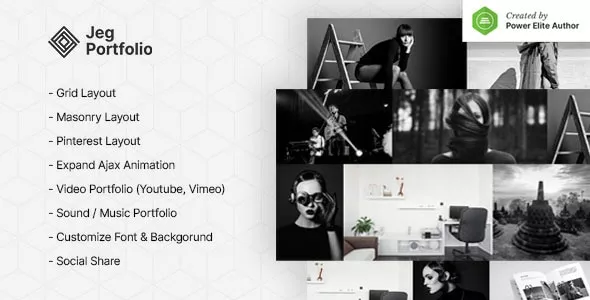 Jeg Portfolio - Responsive Portfolio & Gallery Plugin For WordPress